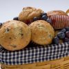 Blueberry Muffins in Basket