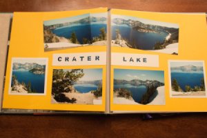 Crater Lake Scrapbook Page