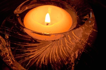 Close up of Frozen Ice Candle