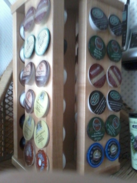 Spice rack for Keurig K-cups