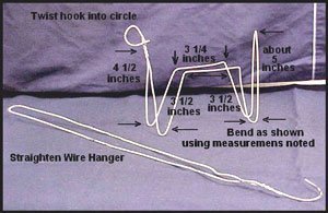 How to bend the hanger.
