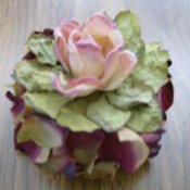 silk flower "cake"