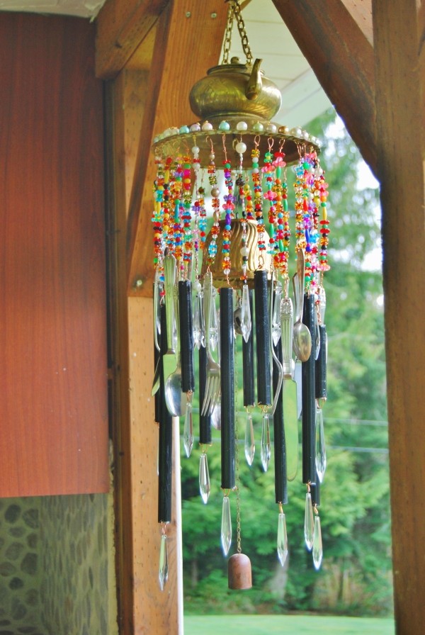 A windchime made from brass from Morocco.
