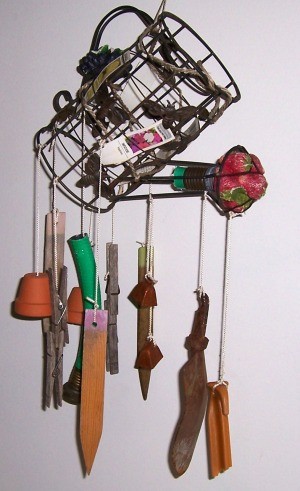 Recycled Wind Chimes from old garden tools.