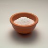 Salt in Bowl on White Background