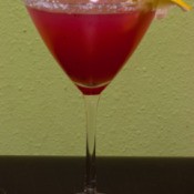 blood orange and tequila martini