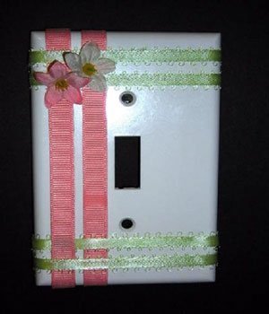 Mother's Day decorated switch plate