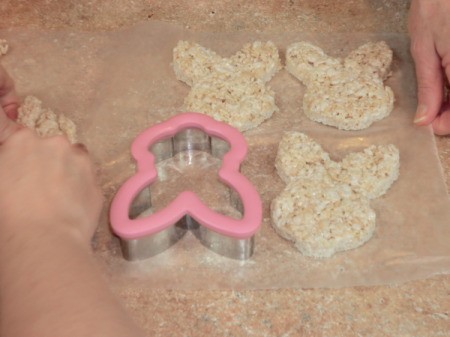 Cookie Cutter Rice Krispy Bunnies