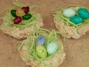 Rice Krispy Nests