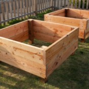 Square Foot Raised Garden Beds - Two Completed Garden Beds