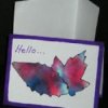 Coffee filter tie dye note cards