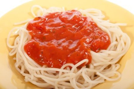 Spaghetti on Plate