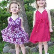 Girls Dresses out of Women's shirts