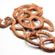 Pretzels on White Background