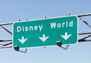 Disneyworld Highway Sign