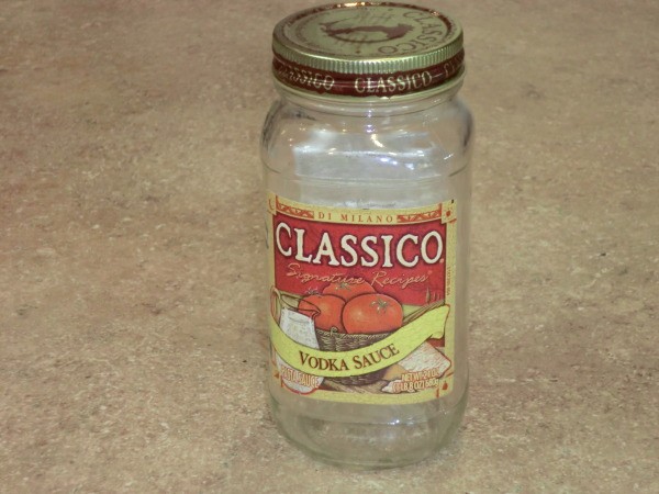 Classico spaghette sauce jar.