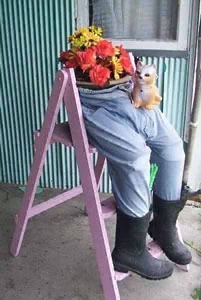 Recycled Jeans Planter