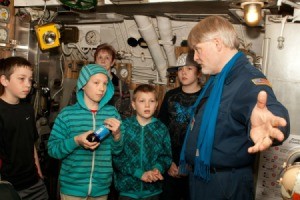 Boys on Submarine Tour