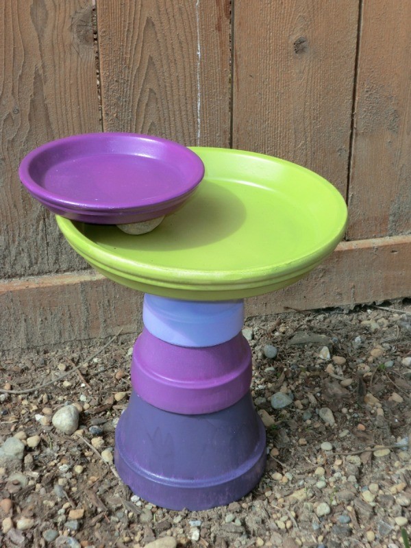 Finished birdbath.