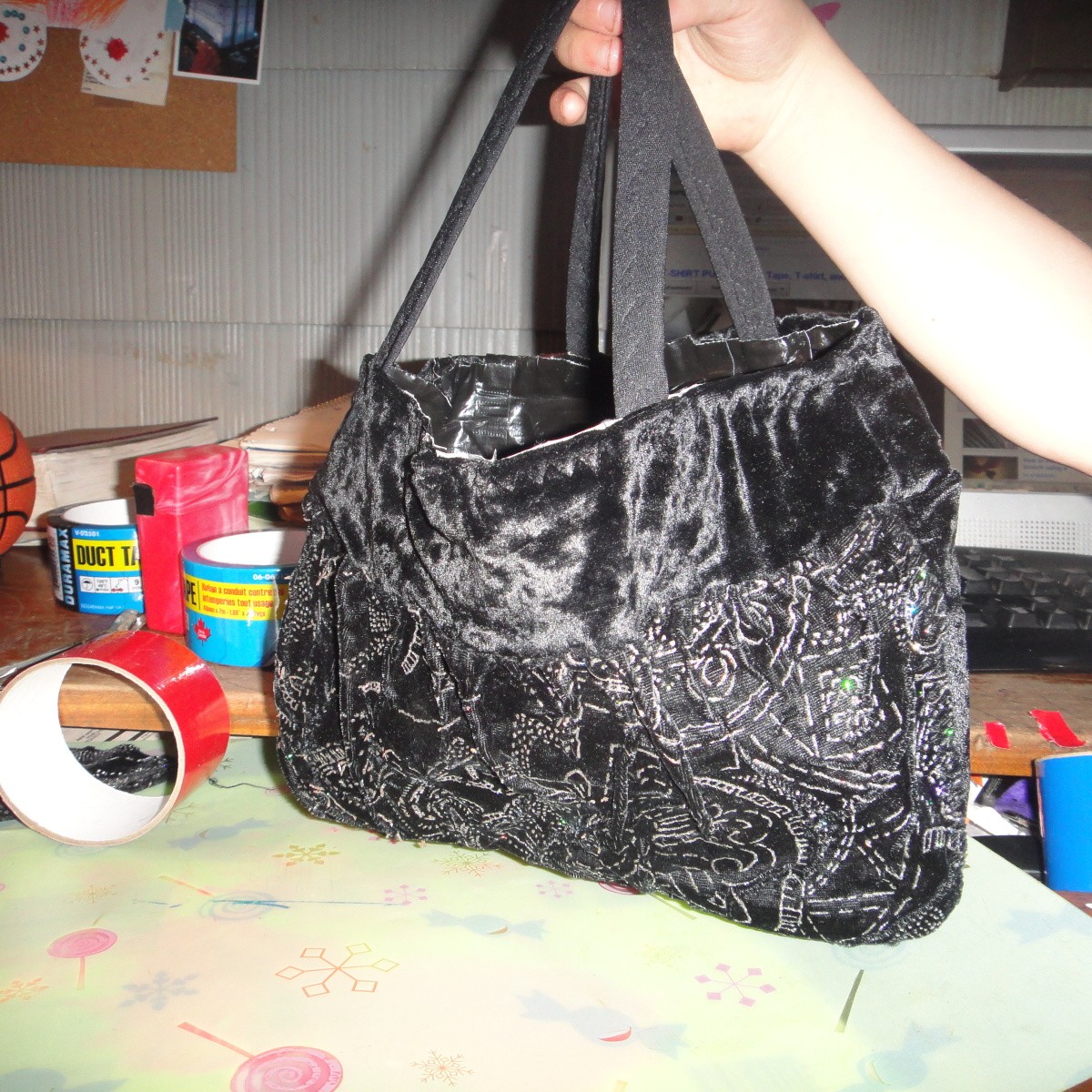 Duct Tape Lined Shirt Purse ThriftyFun
