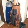 Golf Bag with Pool Cues in it