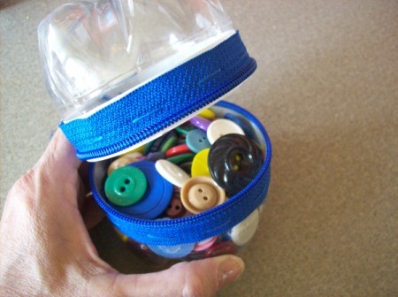 Fill Zippered Bottle Container