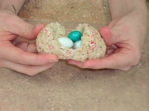 Rice Krispies Easter eggs.