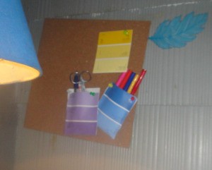 Use Paint Colour Strips As Wall Pockets