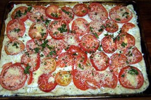 Tomato and Basil Pizza