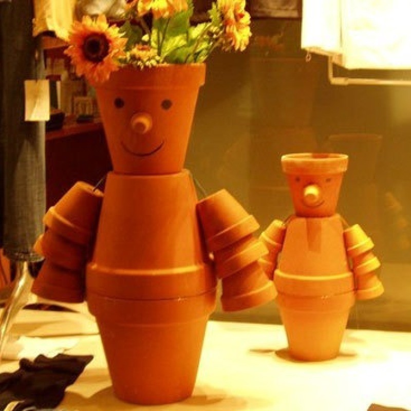 Making Flower Pot People Thriftyfun