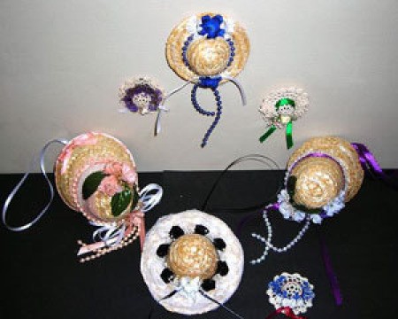 Decorated mini hats