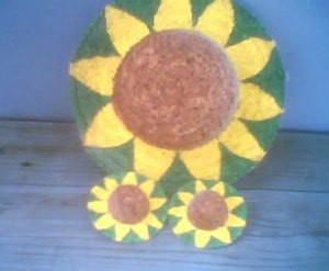 Sunflower hats.
