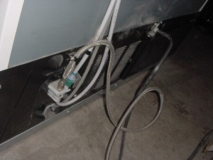 Flushing Refrigerator Water Line