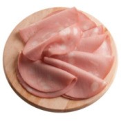 Sliced Bologna on Round Cutting Board