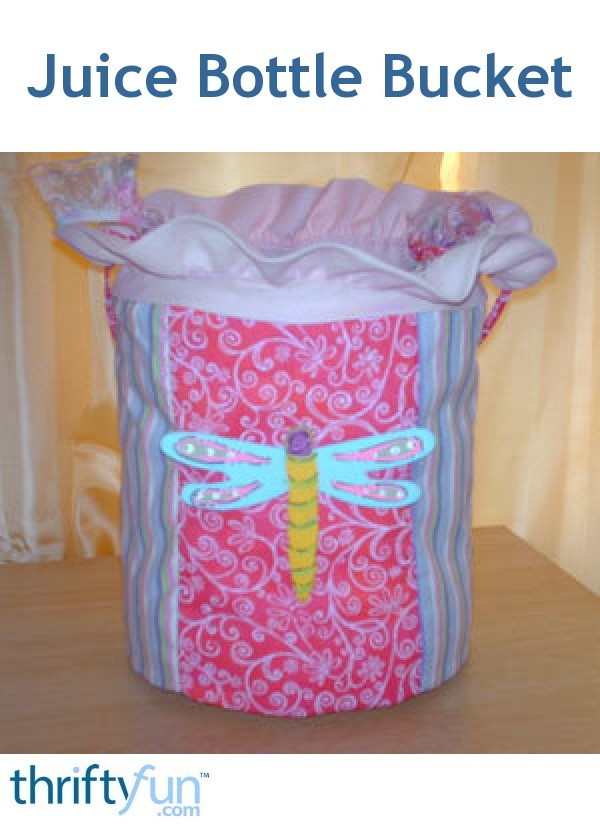 Bucket from an Empty Juice Bottle ThriftyFun