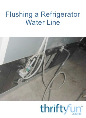 Flushing a Refrigerator Water Line | ThriftyFun