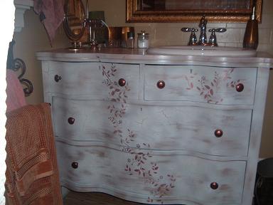 Vanity From Refurbished Dresser