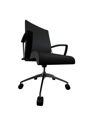 Office Chair on White Background