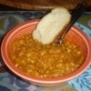 Bean With Bacon Soup With Bread