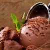 Chocolate Ice Cream Being Scooped