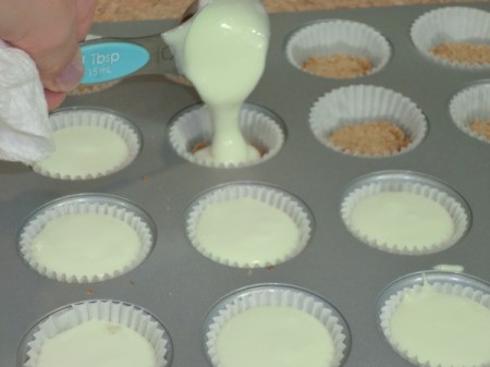 Pouring Filling Into Pan