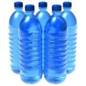 Water Bottles on white Background