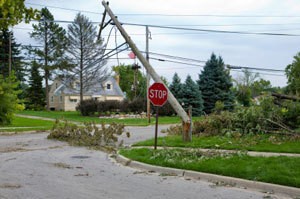 Devastation caused by Hurricane Ike in 2008