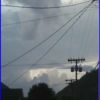 Storm clouds and power lines.