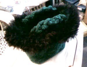 Green Felt Purse