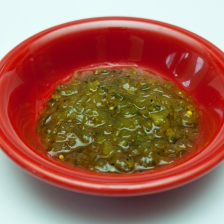 Relish in Red Dish