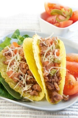 Homemade Tacos on a Plate