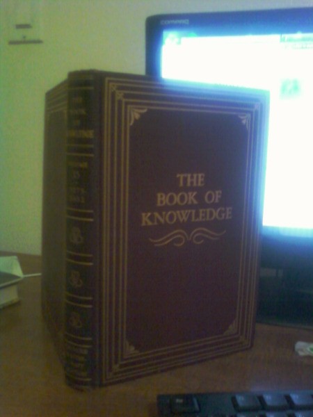 Standing volume of the Book of Knowledge
