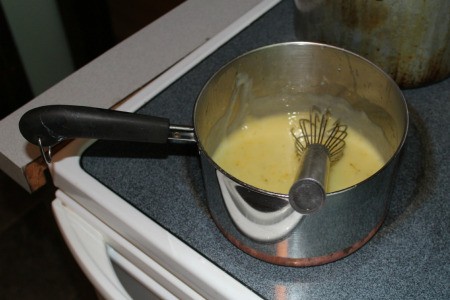 Margarita pie filling takes on a custard-like texture