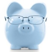 PIggy Bank with Glasses